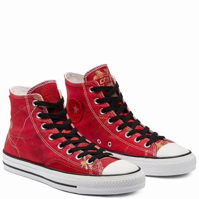 Férfi Converse CONS REALTREE XTRA® COLORS™ CTAS Pro Magasszárú Cipő CO4513092 Piros/Fekete